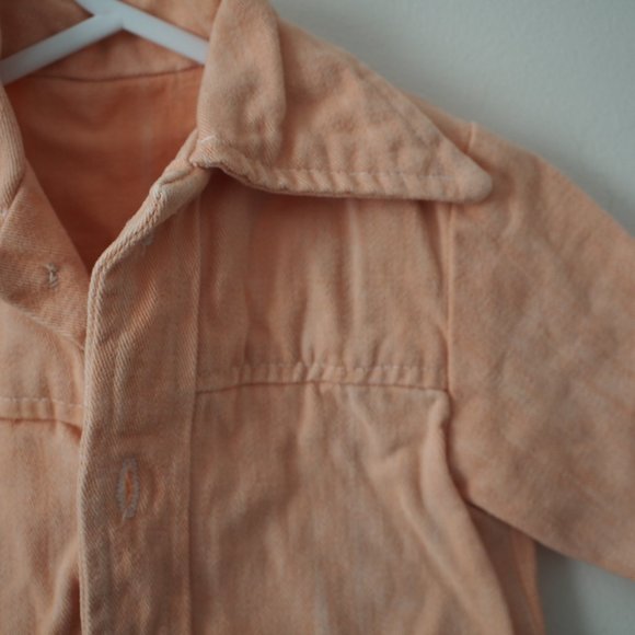 Vintage baby children's kids peach denim jacket - Picture 2 of 6